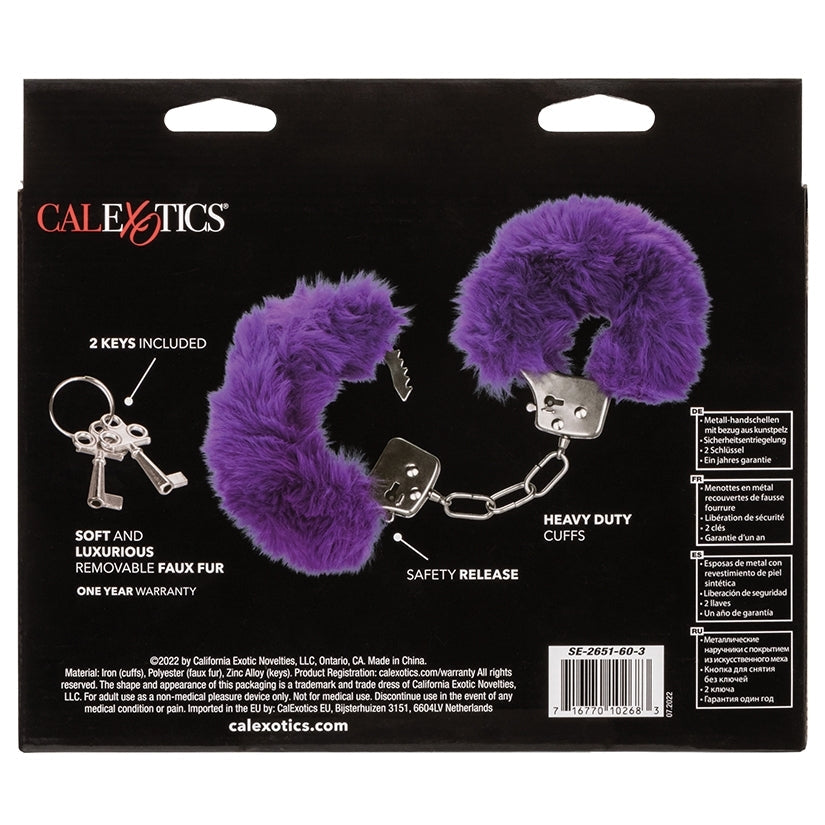 Ultra Fluffy Furry Cuffs-Purple