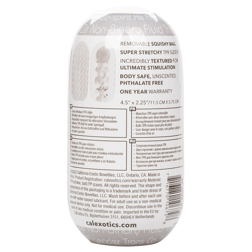 Boundless Reversible Squishy Ball Stroker-Smoke