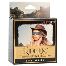 Load image into Gallery viewer, Ride &#39;Em Premium Denim Collection Eye Mask
