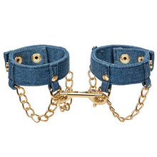 Load image into Gallery viewer, Ride &#39;Em Premium Denim Collection Wrist Cuffs
