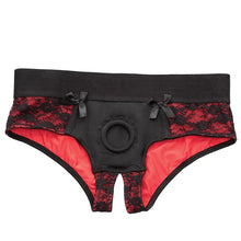 Load image into Gallery viewer, Scandal Crotchless Pegging Panty Set L/XL
