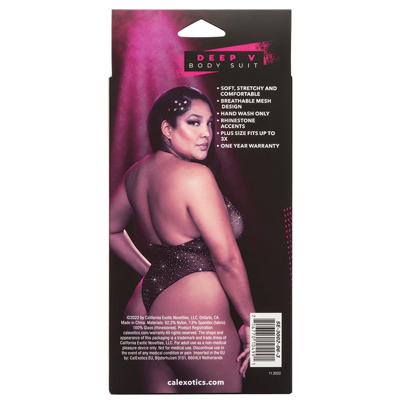 Radiance Plus Size Deep V Body Suit-Boxed