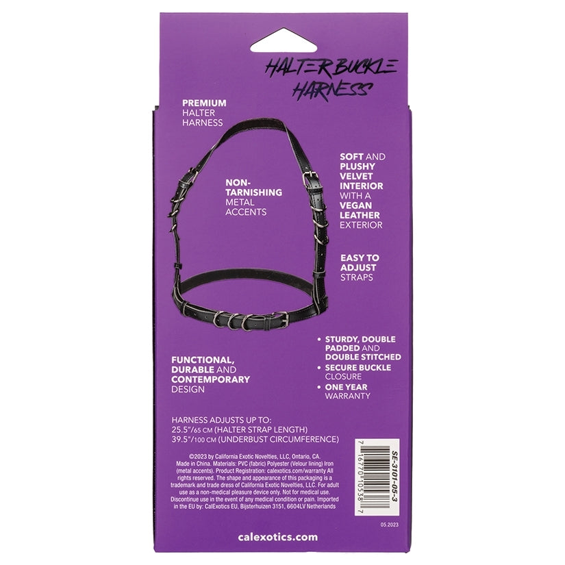 Euphoria Collection Halter Buckle Harness