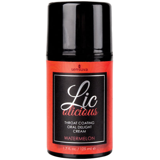 Sensuva Lic-O-Licious Throat Coating Oral Delight Cream-Watermelon 1.7oz