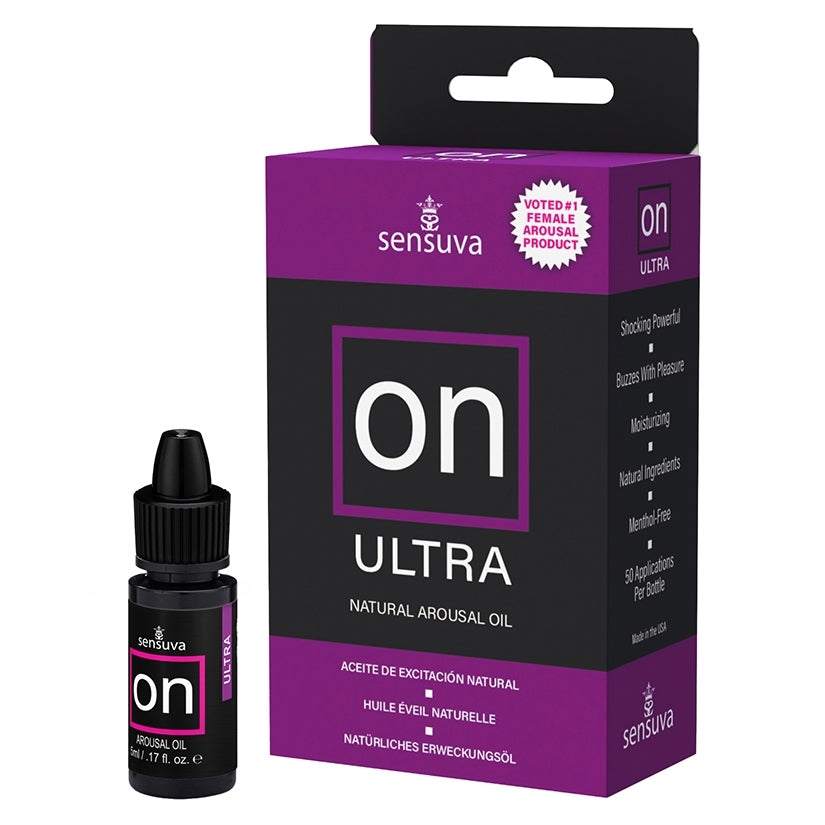 Sensuva ON Ultra Arousal Oil 5ml Bottle Medium Box