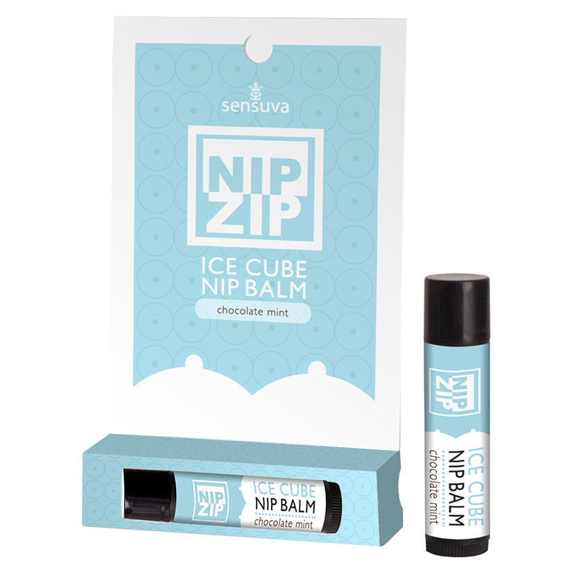 Sensuva Nip Zip Ice Cube Nip Balm-Chocolate Mint