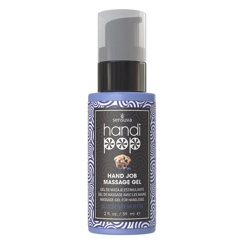 Sensuva Handipop Edible Massage Gel-Blueberry Muffin 2oz