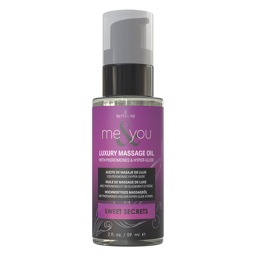 Sensuva Me & You Massage Oil-Sweet Secrets 2oz