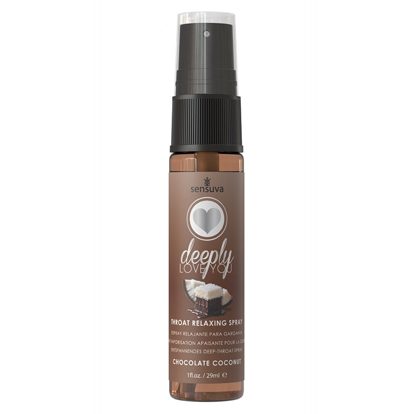 Sensuva Deeply Love You Throat Relaxing Spray-Chocolate Coconut 1oz