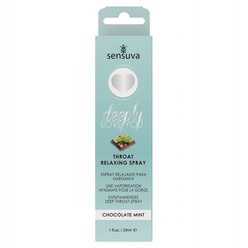 Sensuva Deeply Love You Throat Relaxing Spray-Chocolate Mint 1oz