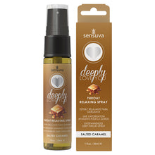 Load image into Gallery viewer, Sensuva Deeply Love You Throat Relaxing Spray-Salted Caramel 1oz
