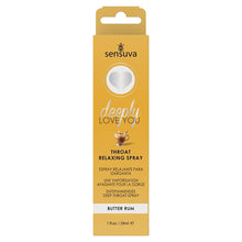 Load image into Gallery viewer, Sensuva Deeply Love You Throat Relaxing Spray-Butter Rum 1oz
