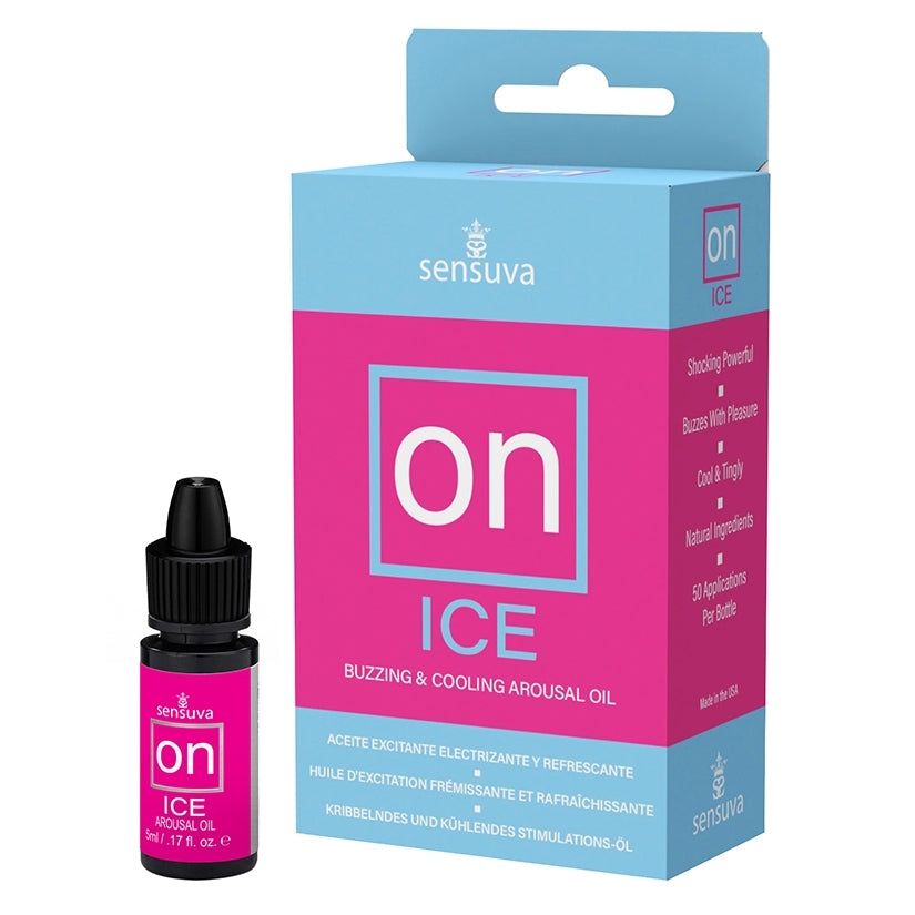 Sensuva ON Ice Arousal Oil 5ml Bottle Medium Box