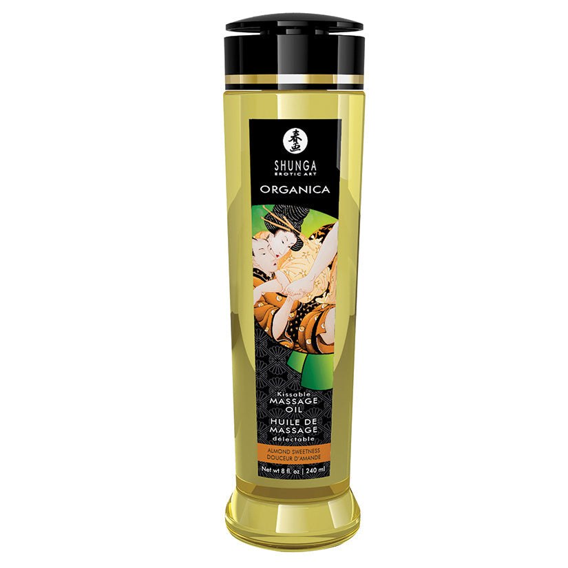 Shunga Organica Kissable Massage Oil-Almond Sweetness 8oz