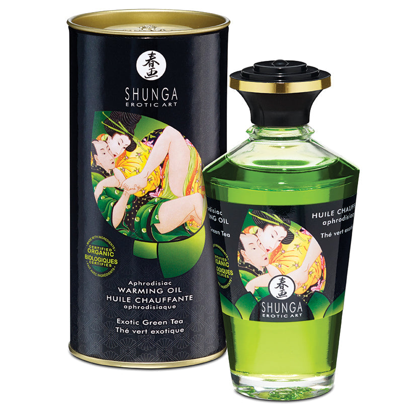 Shunga Organica Aphrodisiac Warming Oil-Exotic Green Tea 3.5oz