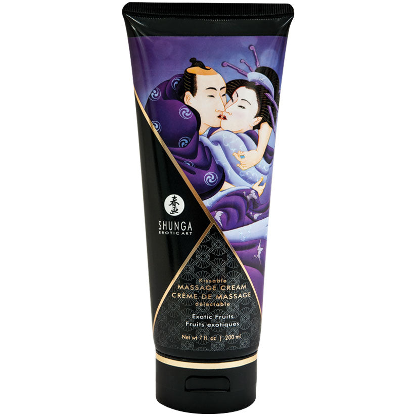 Shunga Kissable Massage Cream-Exotic Fruits 7oz