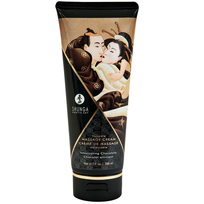 Shunga Kissable Massage Cream-Intoxicating Chocolate 7oz