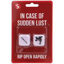 Load image into Gallery viewer, In Case Of Sudden Lust Sex Dice
