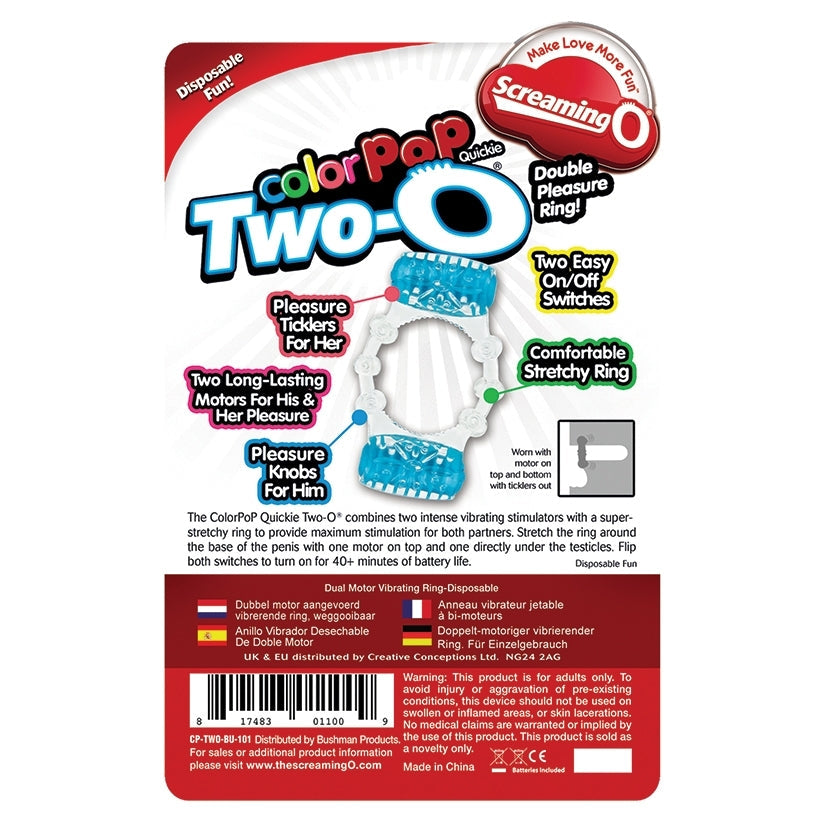 Screaming O ColorPoP Quickie Two-O-Blue