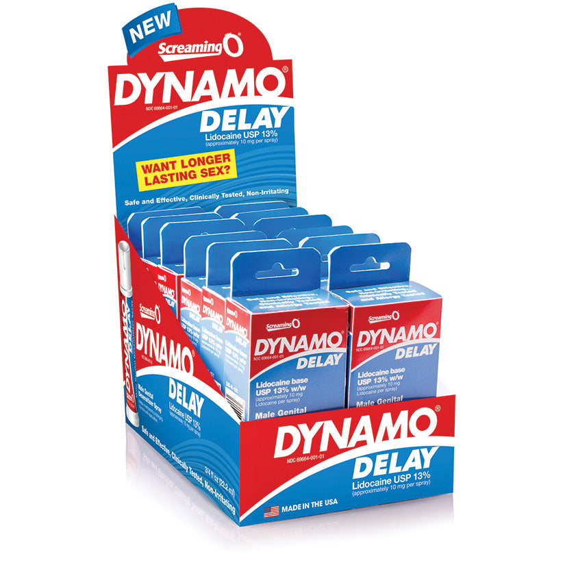 Screaming O Dynamo Delay Spray .75oz Display of 12