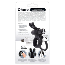 Load image into Gallery viewer, Screaming O Charged Ohare Rechargeable Wearable Rabbit-Black
