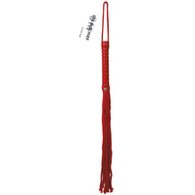 Load image into Gallery viewer, S&amp;M Red Rope Flogger
