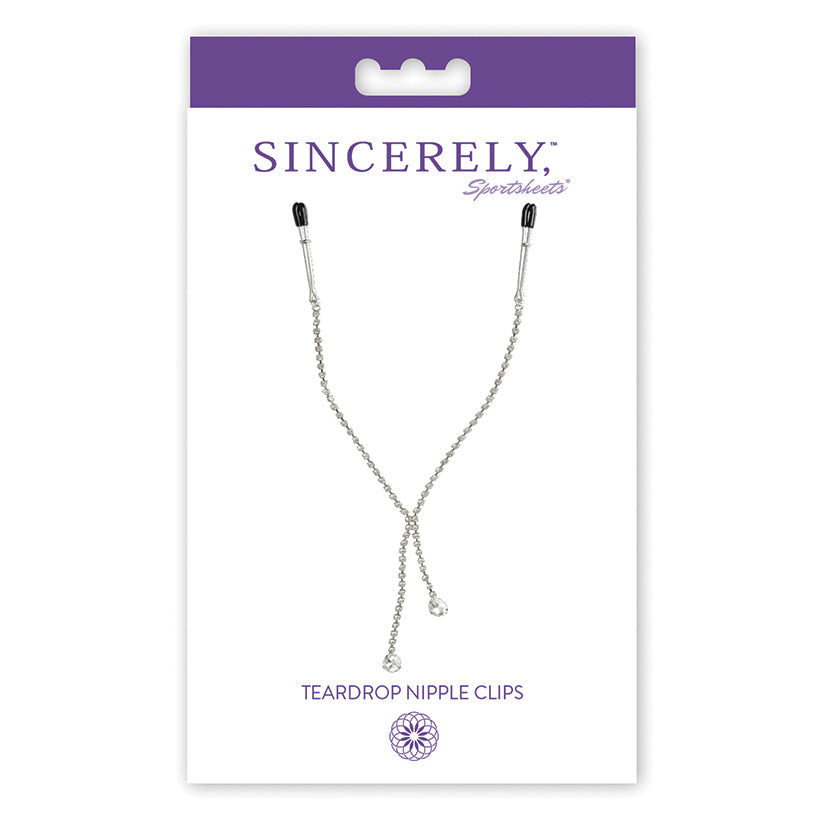 Sincerely Diamond Tear Drop Nipple Clips