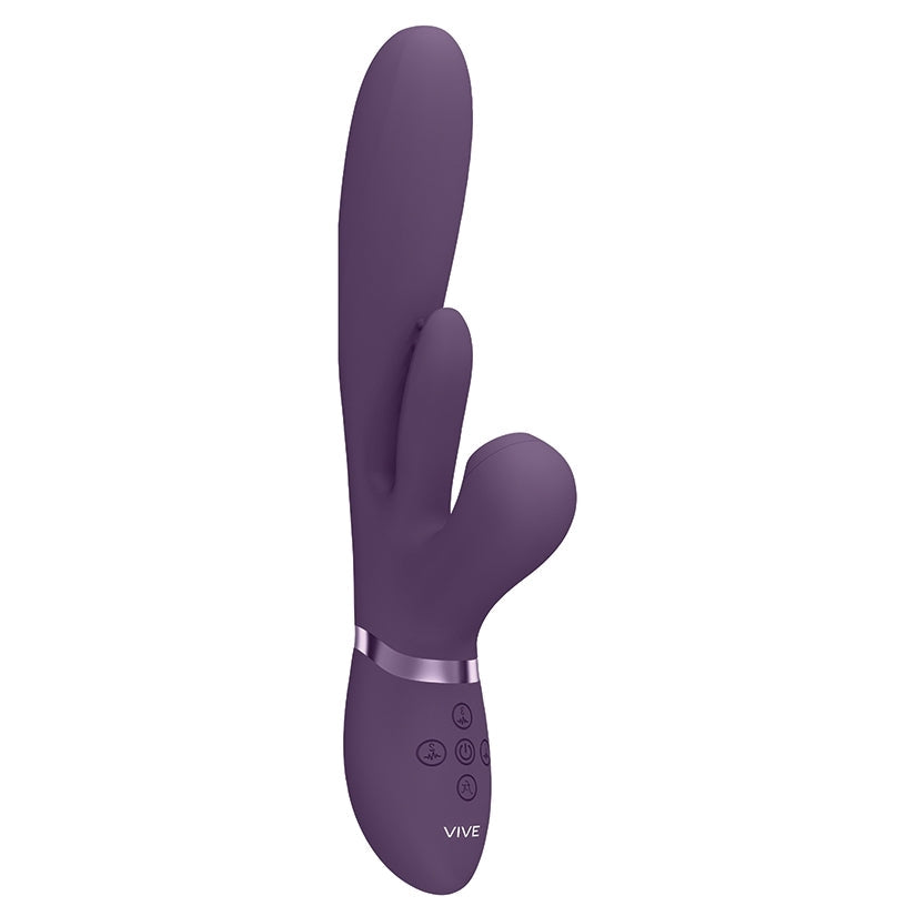 Vive Thrusting G-Spot Flapper Air Wave Stimulator-Purple