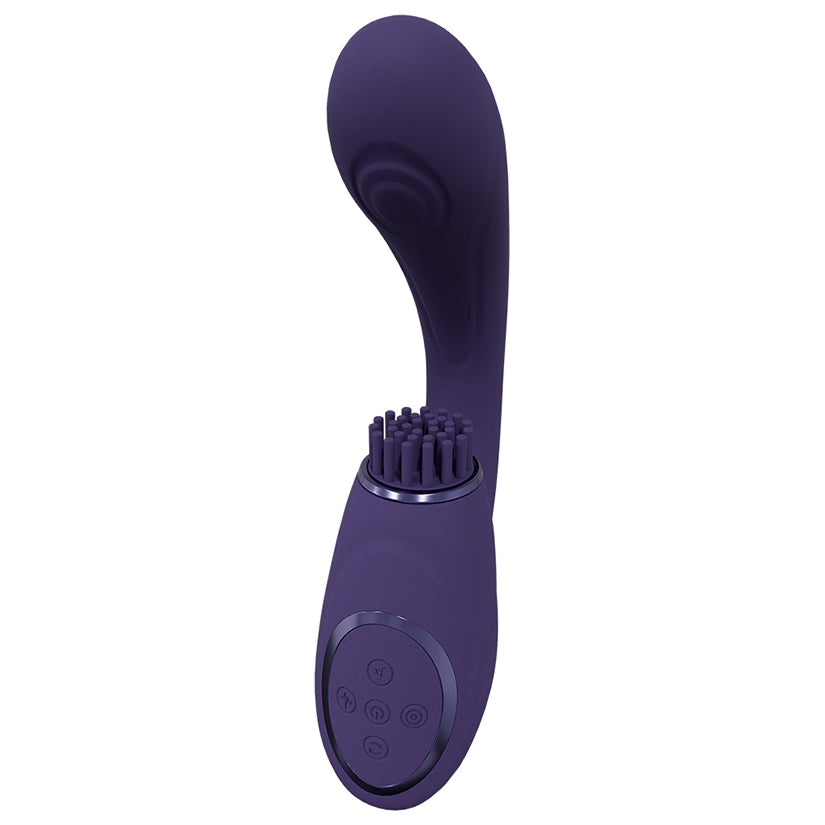 Vive Gen Triple G-Spot Vibrator with Pulse Wave-Purple