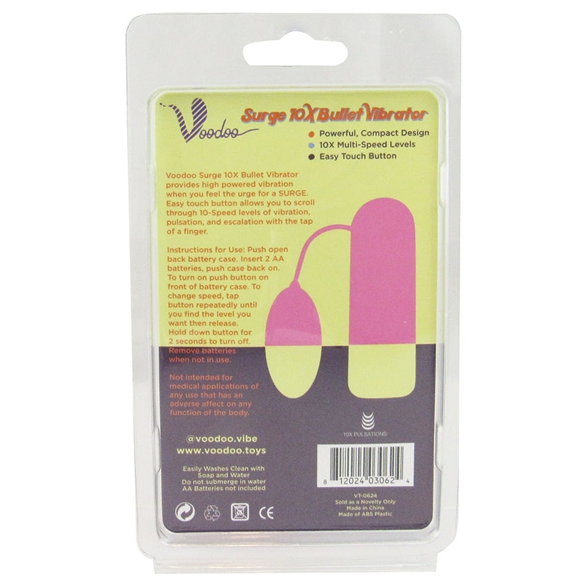 Voodoo Surge 10X Bullet-Pink