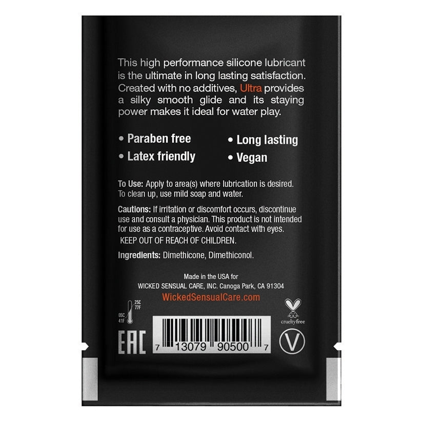 Wicked Jelle Waterbased Anal Lubricant 3ml Foil