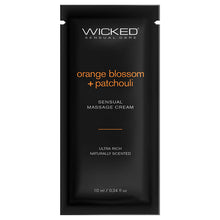 Load image into Gallery viewer, Wicked Sensual Massage Cream-Orange Blossom + Patchouli Scented 10ml
