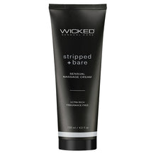 Load image into Gallery viewer, Wicked Sensual Massage Cream-Stripped + Bare Unscented 4oz
