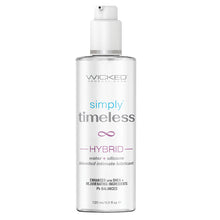 Load image into Gallery viewer, Wicked Simply Timeless Hybrid Water &amp; Silicone Lubricant 4oz
