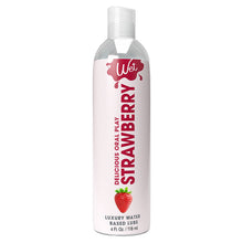 Load image into Gallery viewer, Wet Delicious Oral Play Strawberry Waterbased Flavored Lubricant 4oz
