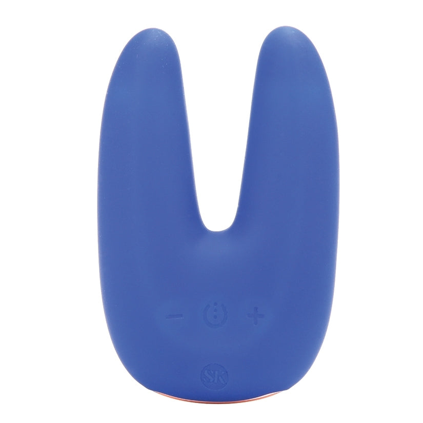 Secret Kisses Dual Motor Clitoral Vibrator-Blue