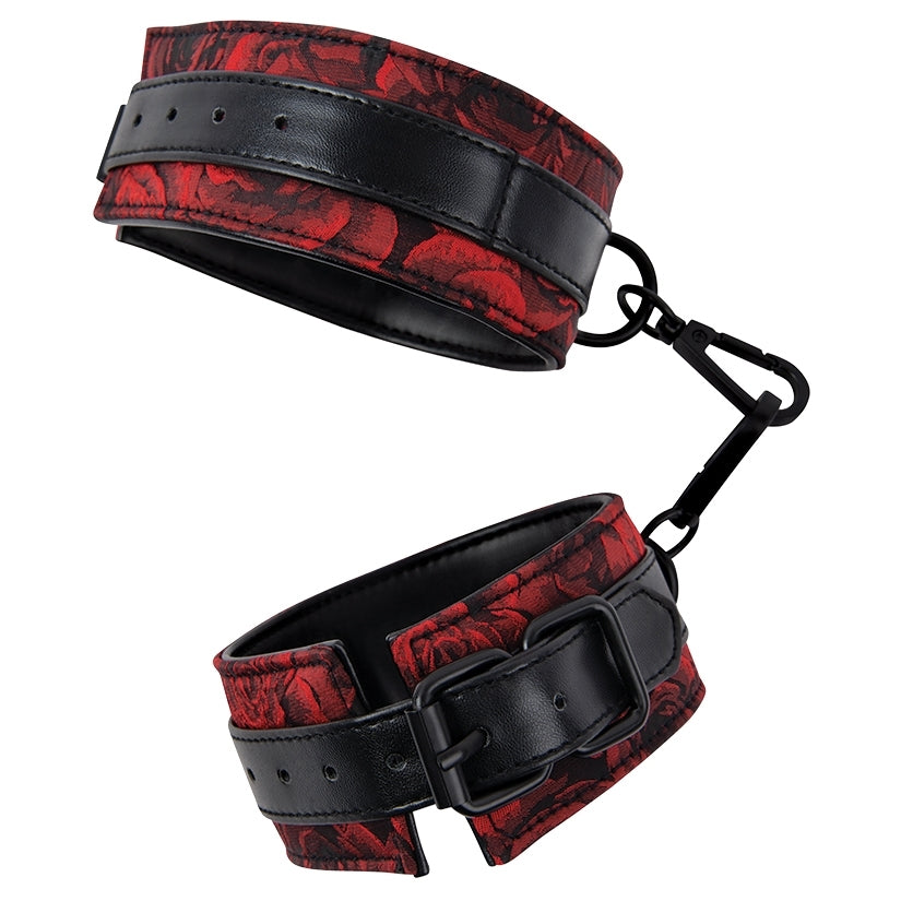 Secret Kisses Rosegasm Faux Leather Handcuffs