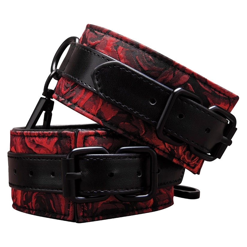 Secret Kisses Rosegasm Faux Leather Handcuffs