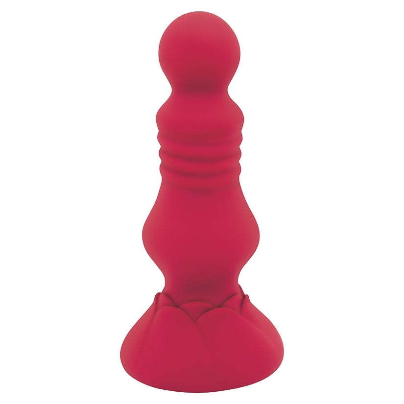 Secret Kisses Rosegasm Remote Control Thrusting Floret Butt Plug