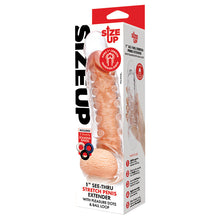 Load image into Gallery viewer, Size Up See Thru Studded Penis Extender with Ball Loop 1.5
