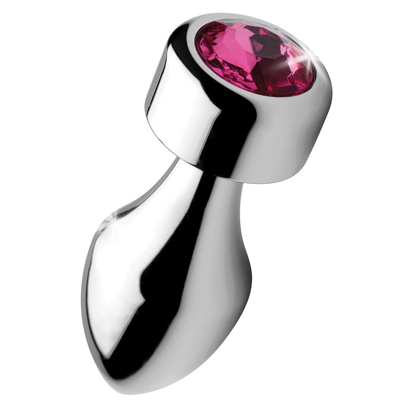Booty Sparks Weighted Base Aluminum Plug Pink Gem-Small
