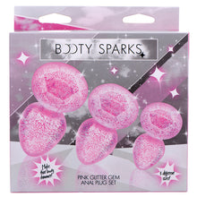 Load image into Gallery viewer, Booty Sparks Glitter Gem Anal Plug Set-Pink
