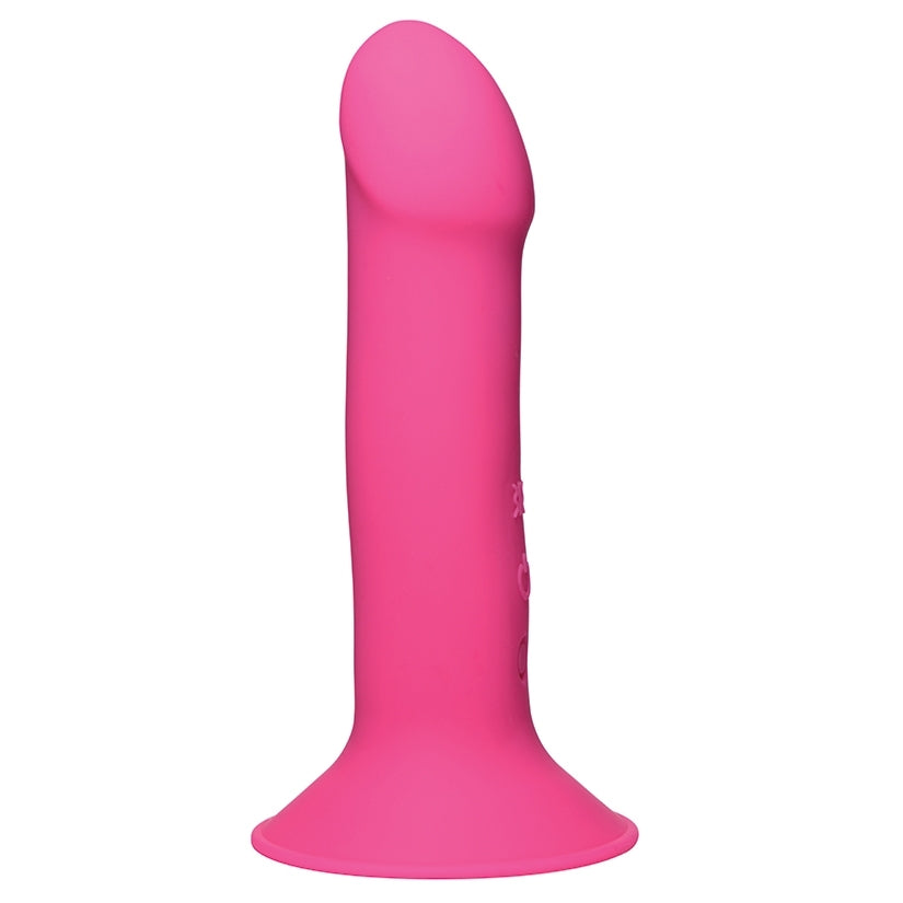 Squeeze-It 10x Squeezable Vibrating Dildo-Pink