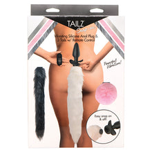 Load image into Gallery viewer, Tailz Vibrating Anal Plug &amp; 3 Tails with Remote Control
