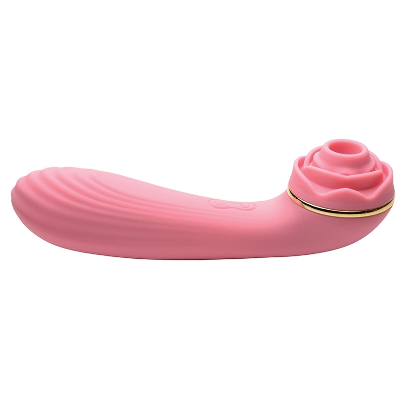 Bloomgasm Passion Petals 10X Silicone Suction Rose Vibrator-Pink