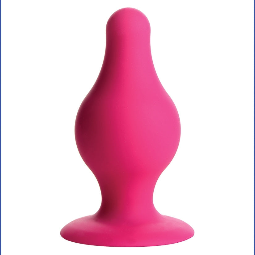 Squeeze-It Squeezeable Tapered Anal Plug Small-Pink
