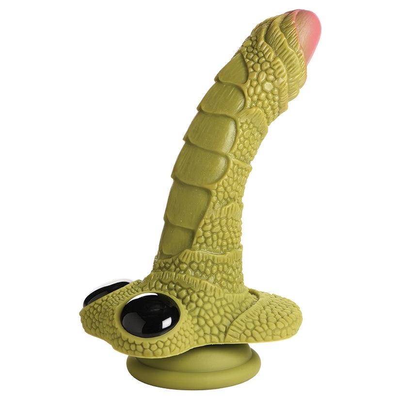 Creature Cocks Swamp Monster Green Scaly Silicone Dildo
