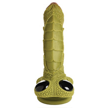 Load image into Gallery viewer, Creature Cocks Swamp Monster Green Scaly Silicone Dildo
