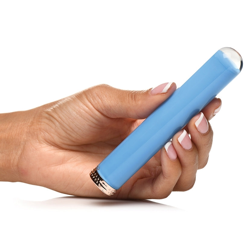 Prisms Vibra Glass 10x Smooth Glass Bullet-Blue