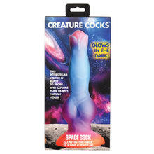 Load image into Gallery viewer, Creature Cocks Space Cock Glow In The Dark Alien Dildo
